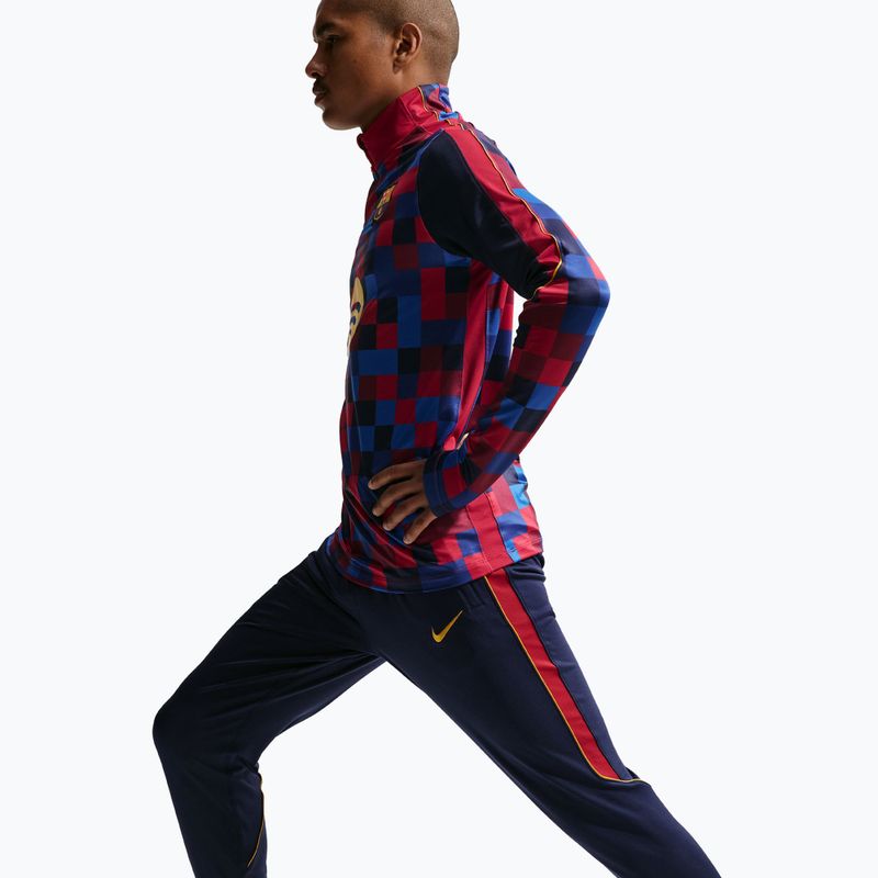 Herren-Fußballhose Nike FC Barcelona Strike Dri-Fit blackened blue/noble red/yellow 4
