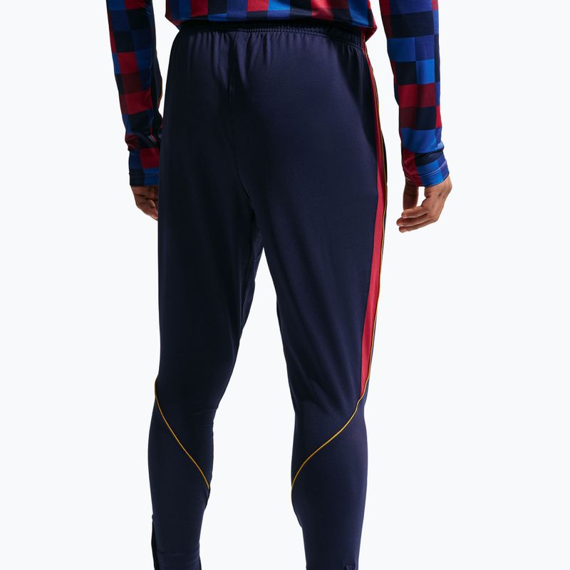 Herren-Fußballhose Nike FC Barcelona Strike Dri-Fit blackened blue/noble red/yellow 5