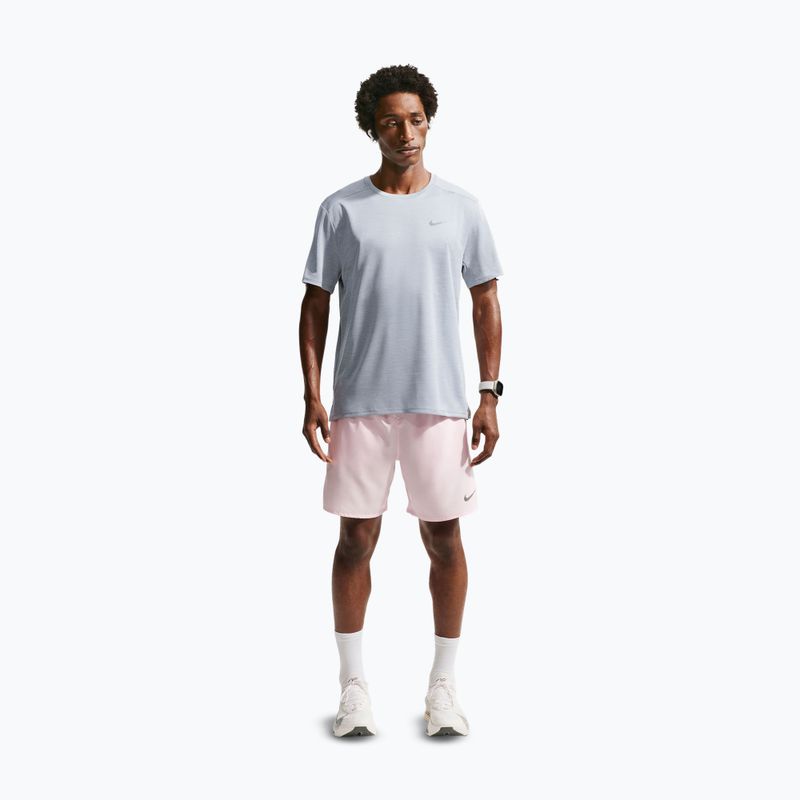 Herren-Laufshirt Nike Miler Dri-Fit UV grey fog/particle grey 2