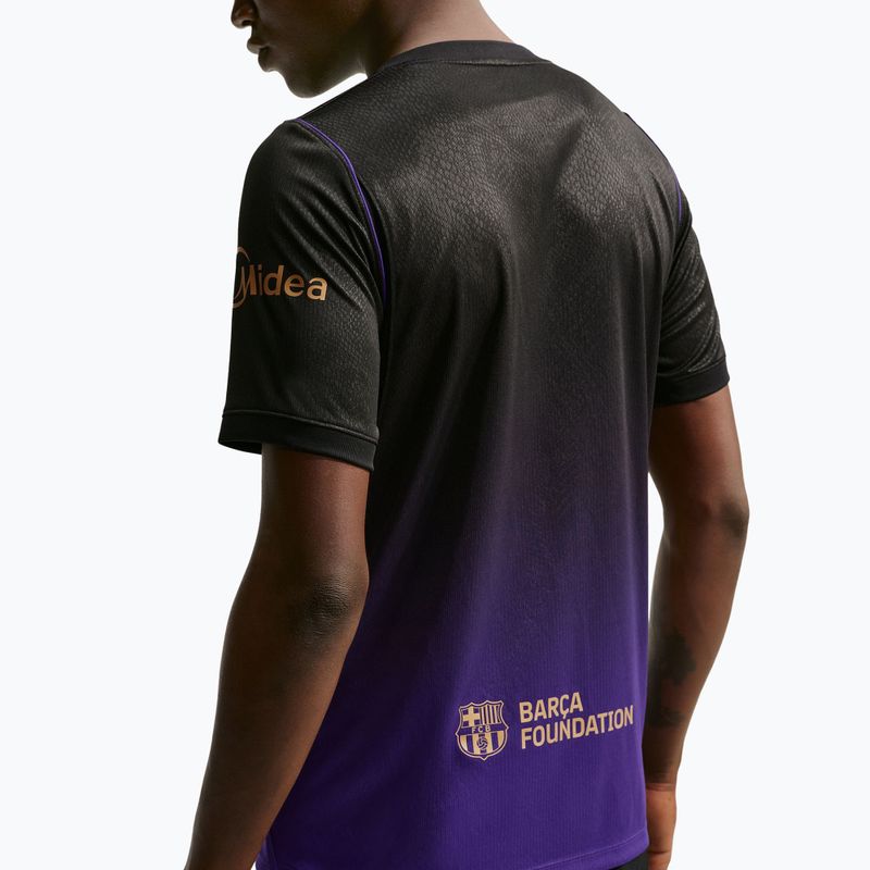 Herren-Fußballtrikot Nike FC Barcelona 2026/27 Stadium Away field purple/field purple/metallic gold 5