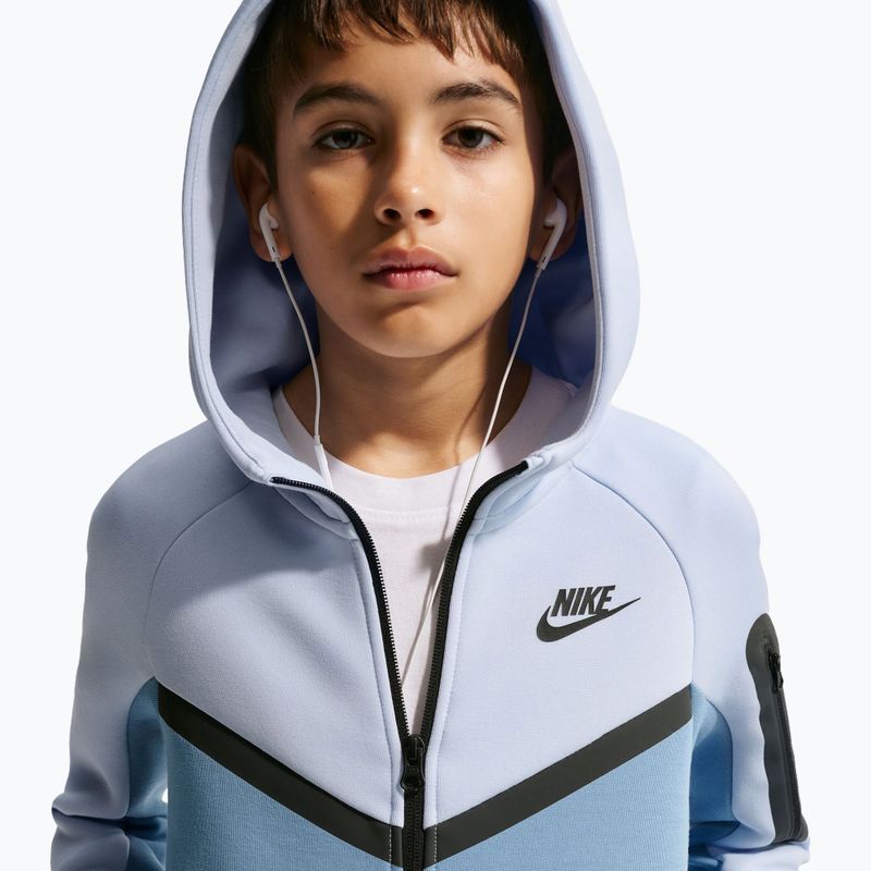 Kinder-Sweatshirt Nike Sportswear Tech Fleece Full Zip hydrogen blue/work blue/black/black 6