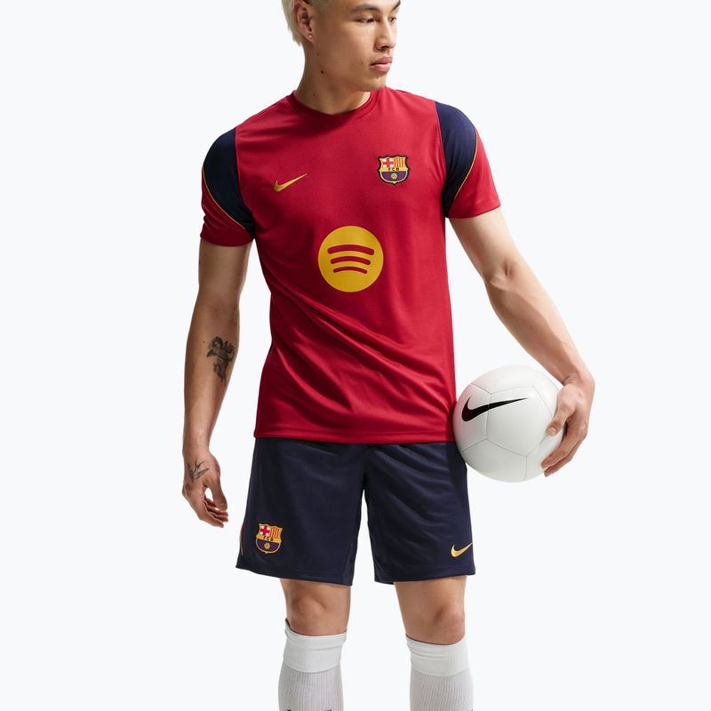 Herren-Fußballshorts Nike FC Barcelona Strike blackened blue/noble red/mineral yellow 4