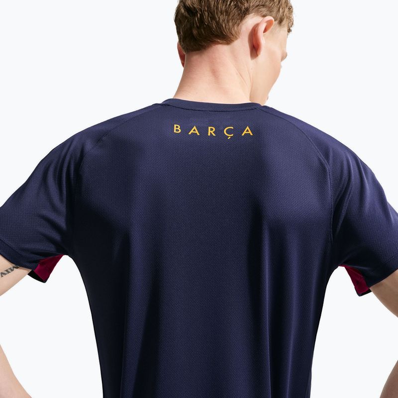 Herren-Fußballtrikot Nike FC Barcelona Strike Soccer Dri-Fit blackened blue/noble red/mineral yellow 5