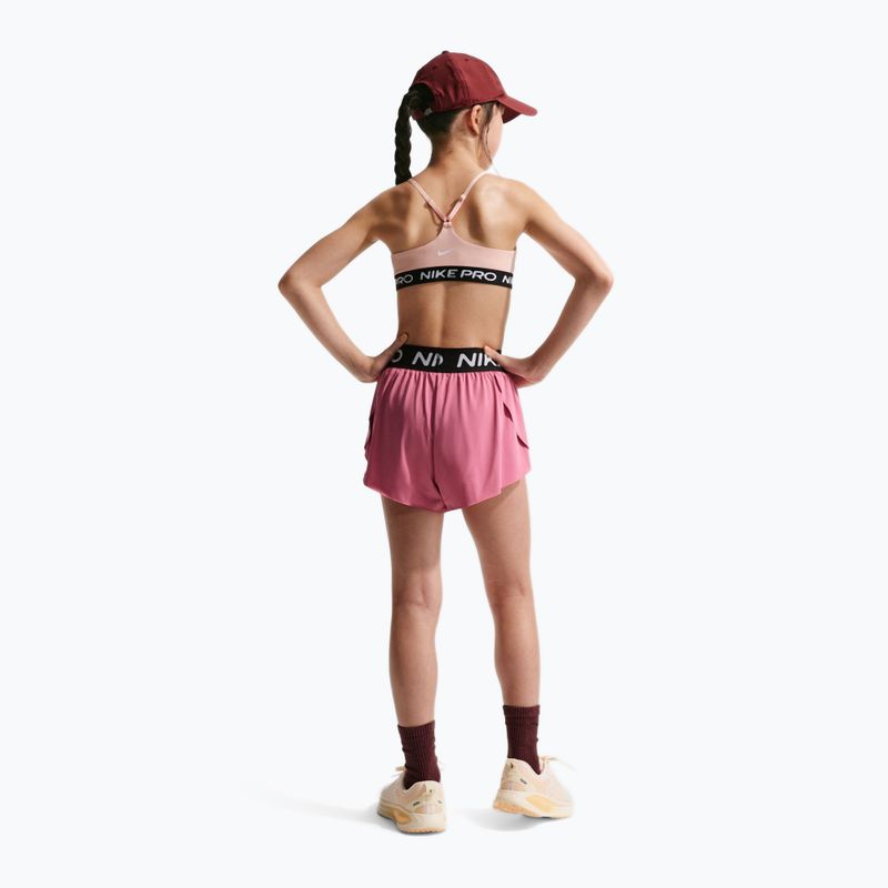 Kindershorts Nike Pro Dri-Fit 2in1 peony/black/white 2