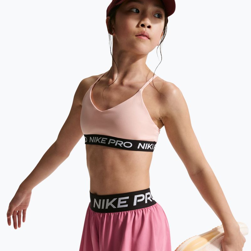 Kindershorts Nike Pro Dri-Fit 2in1 peony/black/white 3