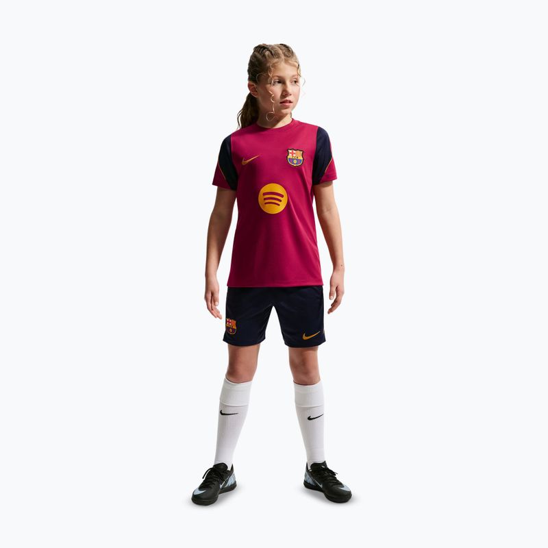 Kinder-Fußballtrikot Nike FC Barcelona Strike Dri-Fit noble red/blackened blue 3