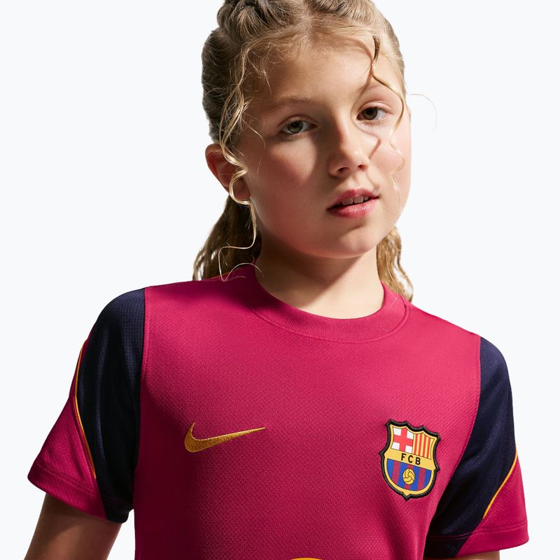 Kinder-Fußballtrikot Nike FC Barcelona Strike Dri-Fit noble red/blackened blue 6