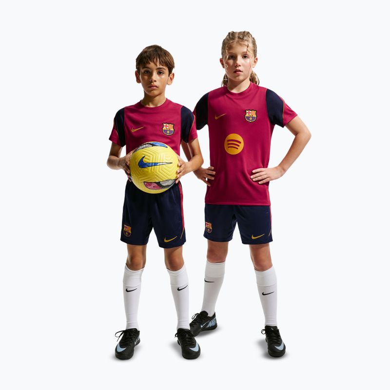 Kinder-Fußballshorts Nike FC Barcelona Strike blackened blue/noble red/mineral yellow 2