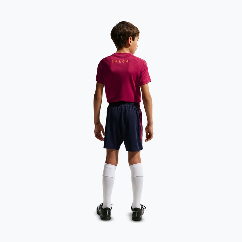 Kinder-Fußballshorts Nike FC Barcelona Strike blackened blue/noble red/mineral yellow 4
