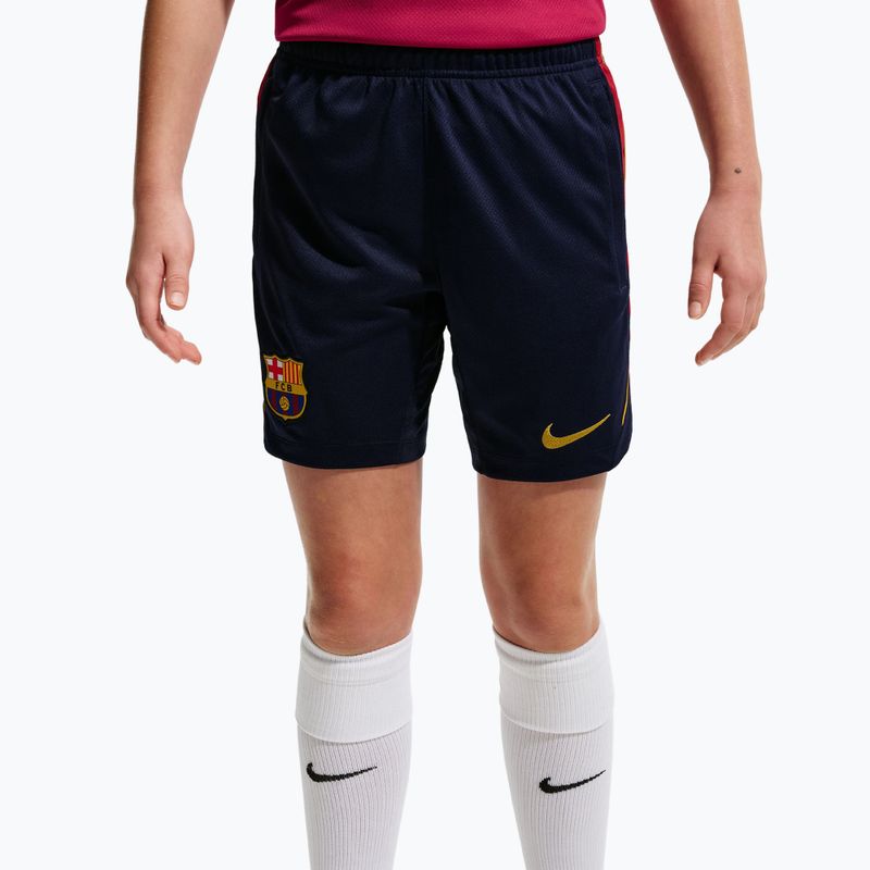 Kinder-Fußballshorts Nike FC Barcelona Strike blackened blue/noble red/mineral yellow 6
