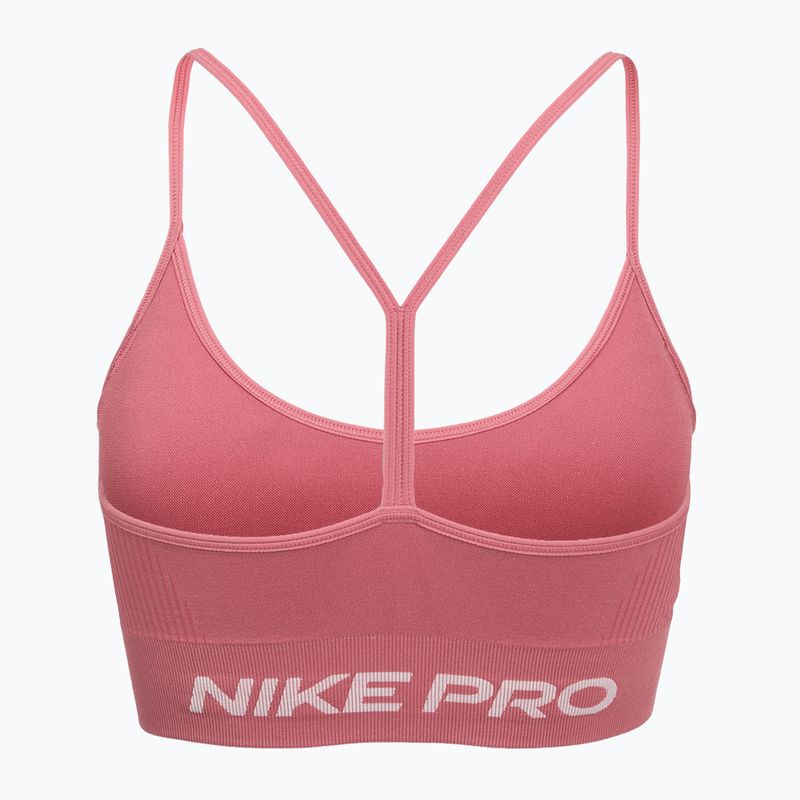 Sport-BH Nike Pro Seamless Light Support peony/white 2