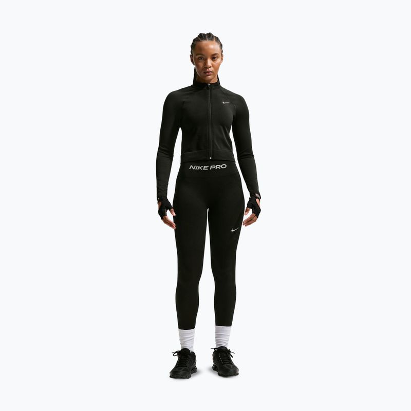 Damen-Trainingssweatshirt Nike Pro Seamless black/white 2