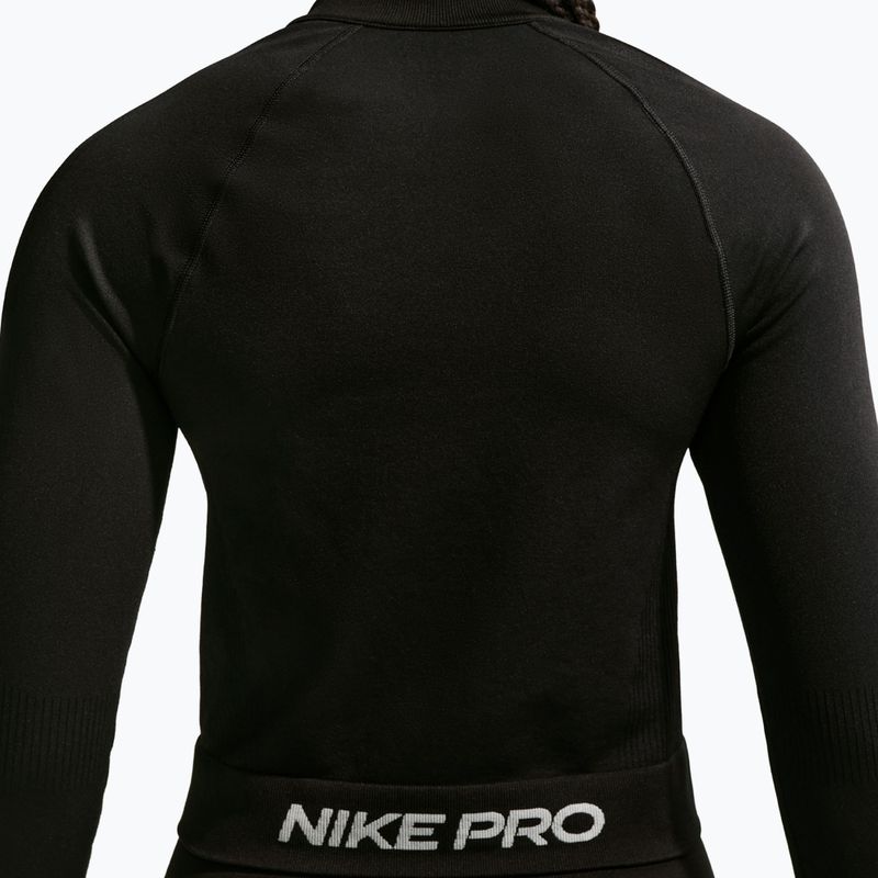 Damen-Trainingssweatshirt Nike Pro Seamless black/white 4