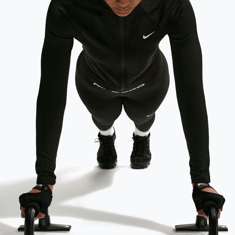 Damen-Trainingssweatshirt Nike Pro Seamless black/white 5