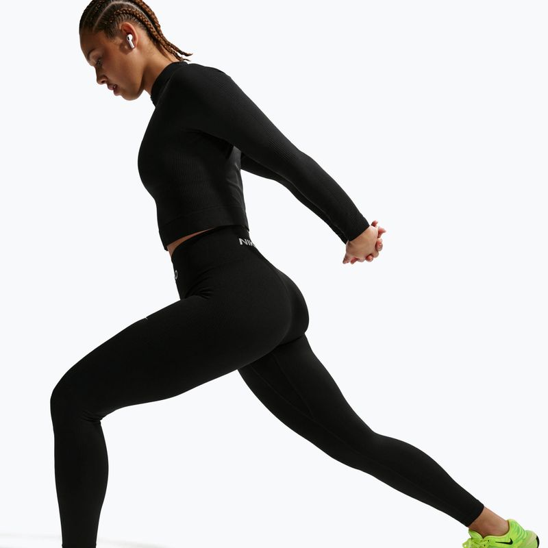 Damenleggings Nike Pro Seamless black/white 5