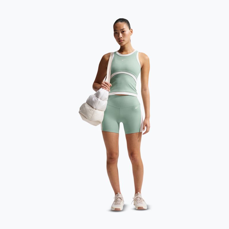 Damen-Shorts Nike One High Waisted Biker 5" steam/white/white 2