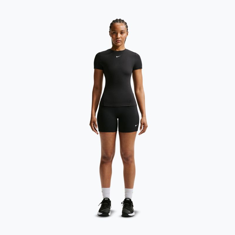 Damen-Trainingsshirt Nike One Fitted black/white 2