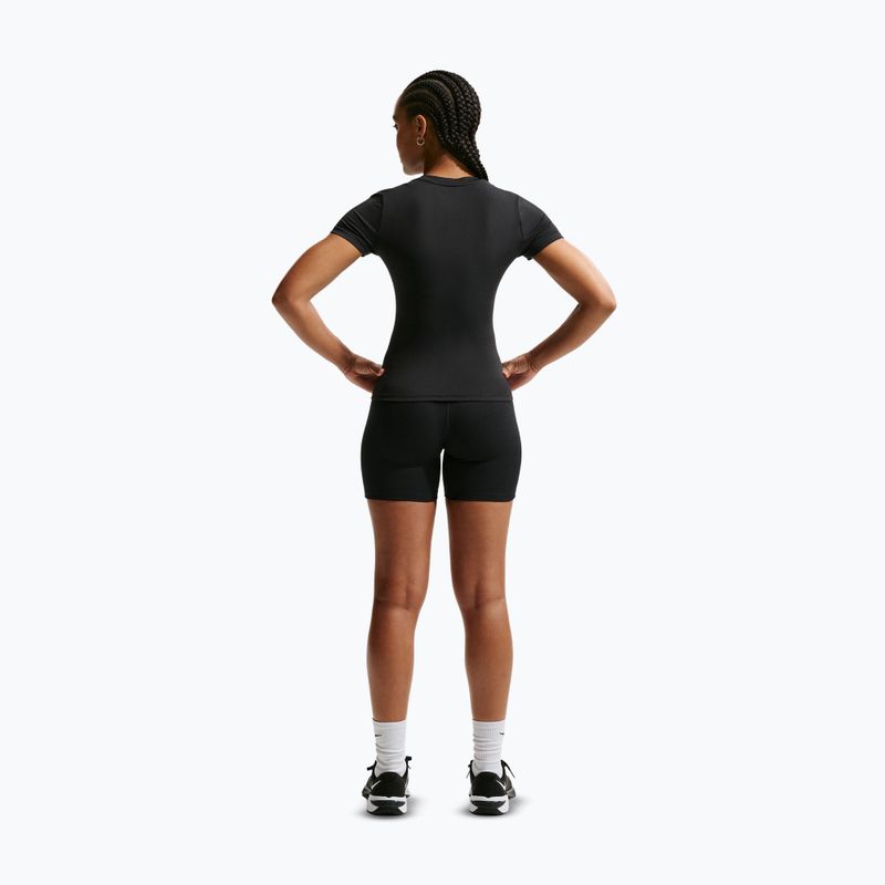 Damen-Trainingsshirt Nike One Fitted black/white 3