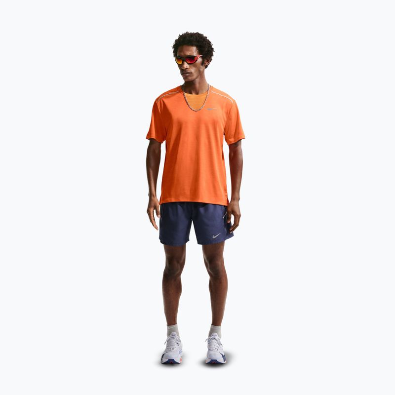 Herren-Laufshirt Nike Miler Dri-Fit UV safety orange 2