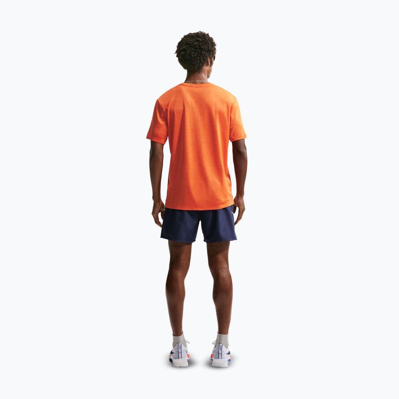Herren-Laufshirt Nike Miler Dri-Fit UV safety orange 3