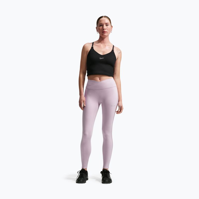 Damenleggings Nike One High-Waisted Seamless platinum violet 2