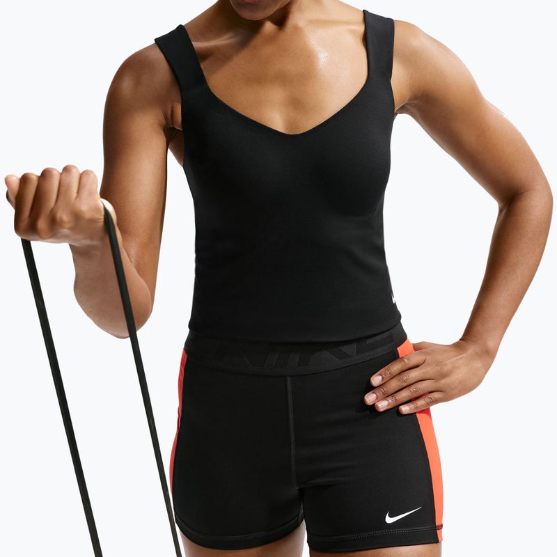 Damen-Trainingsshirt Nike Pro Sculpt Medium Support Padded Tank black/white 6