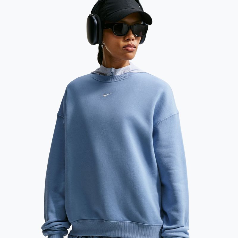 Damenpullover Nike Studio Fleece Medium Weight work blue/sail 4