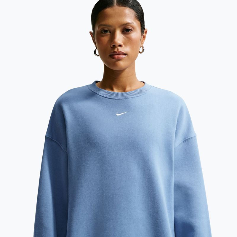 Damenpullover Nike Studio Fleece Medium Weight work blue/sail 5