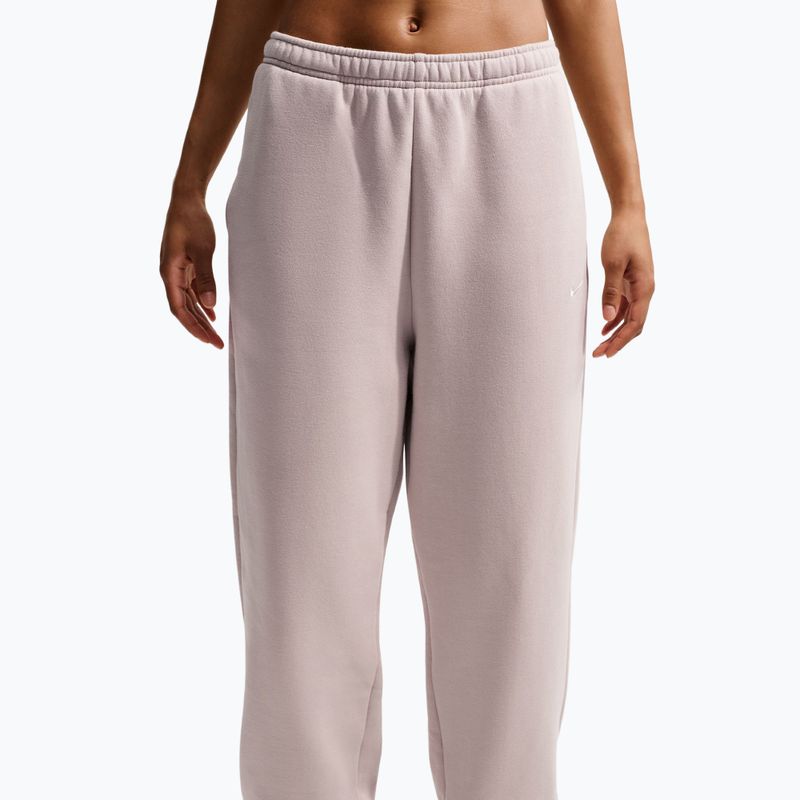 Damenhose Nike Studio Fleece Medium Weight cream Ii/sail 5