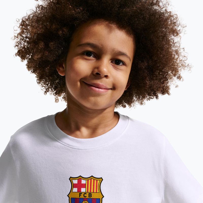 Kinder-Shirt Nike FC Barcelona Soccer white 5