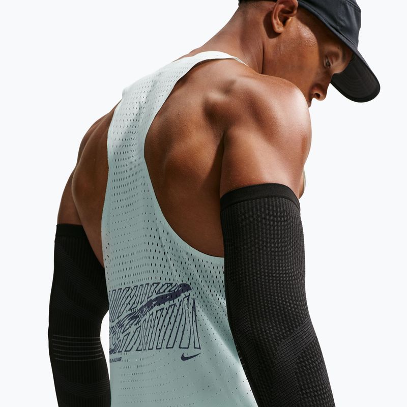 Herren-Laufshirt Nike AeroSwift Dri-Fit ADV Running Singlet barely green/lapis 5