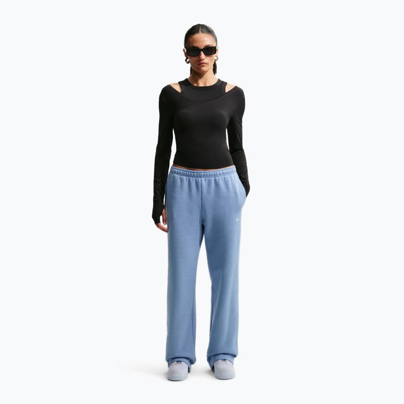 Damenhose Nike Studio Fleece work blue/sail 2