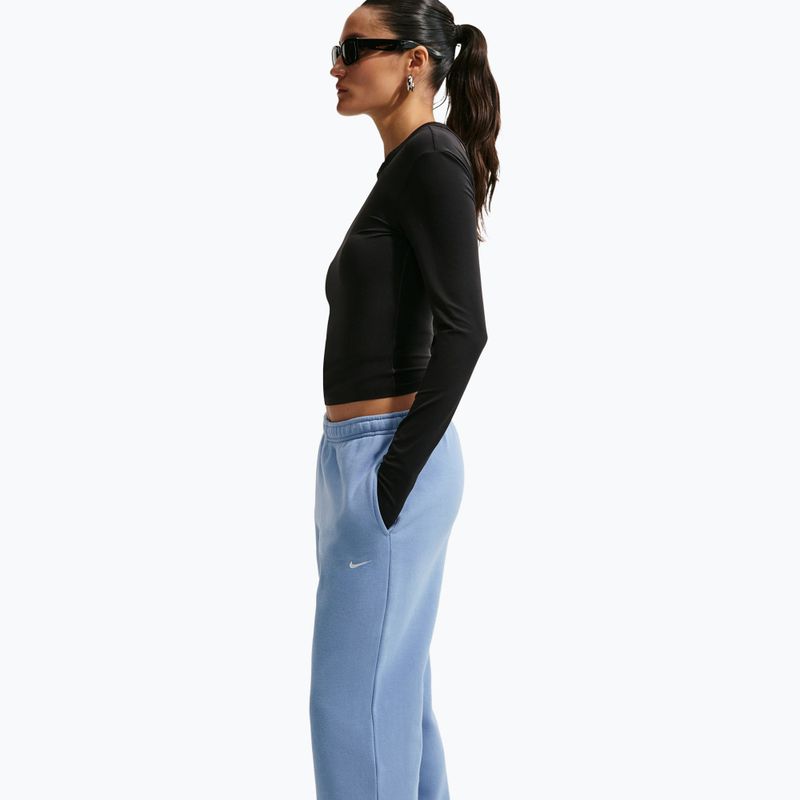 Damenhose Nike Studio Fleece work blue/sail 4
