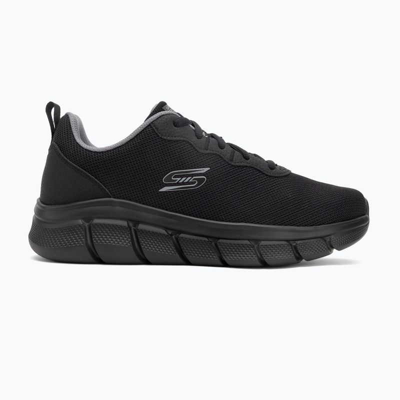 Herren Skechers Bobs Sport B Flex Icy Edge schwarz Schuhe 2
