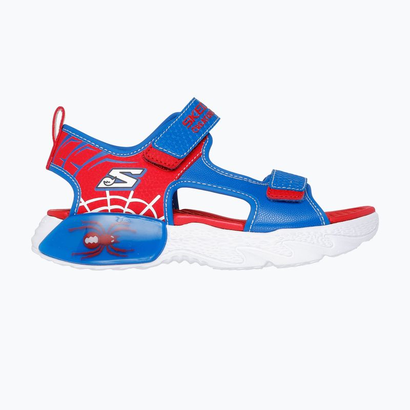 SKECHERS Creature Splash blau/rot Kindersandalen 8