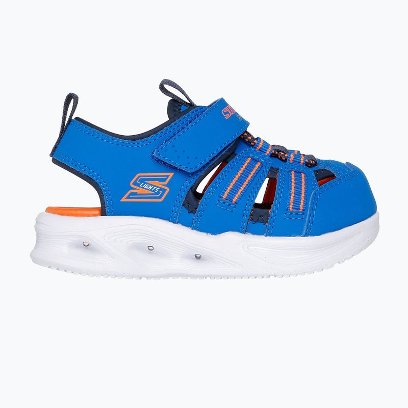 SKECHERS S-Lights Sola Glow blau/limette Kindersandalen