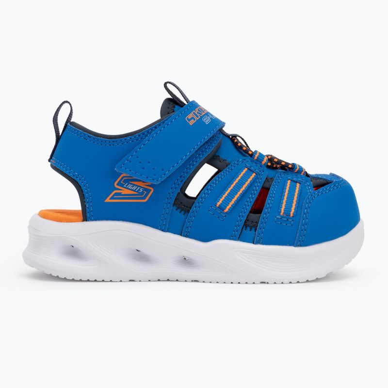 SKECHERS S-Lights Sola Glow blau/limette Kindersandalen 2