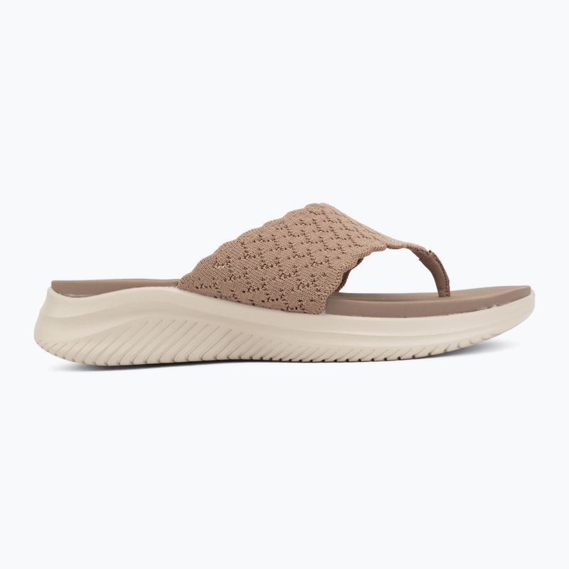 Damen-Pantoletten SKECHERS Ultra Flex 3.0 Rhythm Waves brown 2