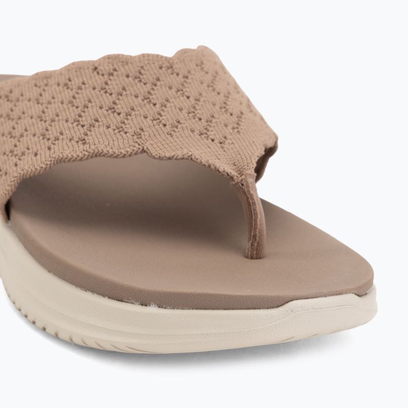 Damen-Pantoletten SKECHERS Ultra Flex 3.0 Rhythm Waves brown 7