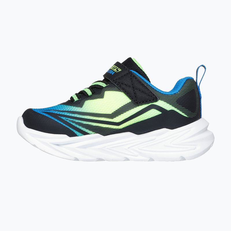 Kinderschuhe SKECHERS Flex-Glow Ultra schwarz/blau/lime 3
