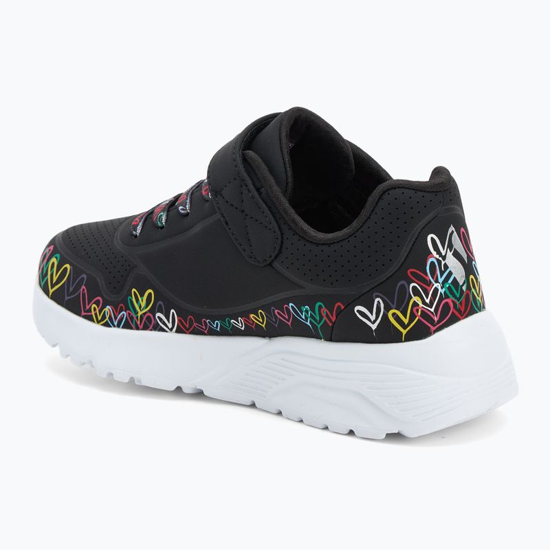Kinder Schuhe SKECHERS Uno Lite Heart Craze schwarz/multi 3