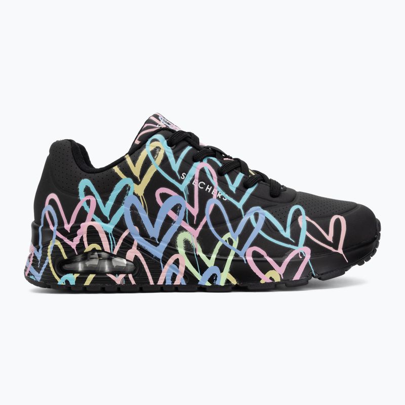 Damenschuhe SKECHERS JGoldcrown Uno Spread The Love black 2