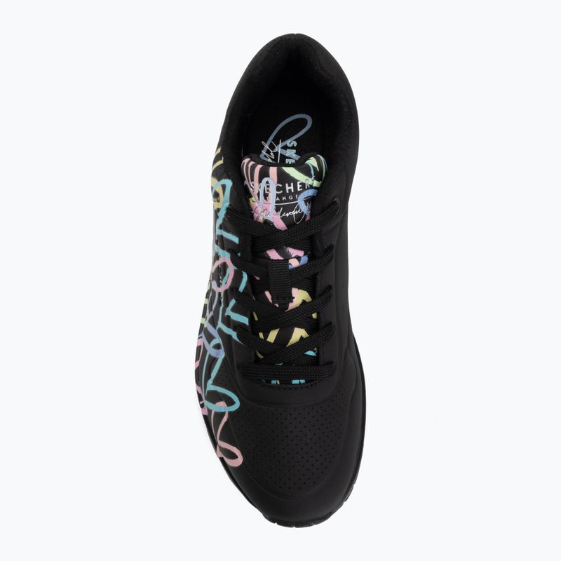 Damenschuhe SKECHERS JGoldcrown Uno Spread The Love black 5