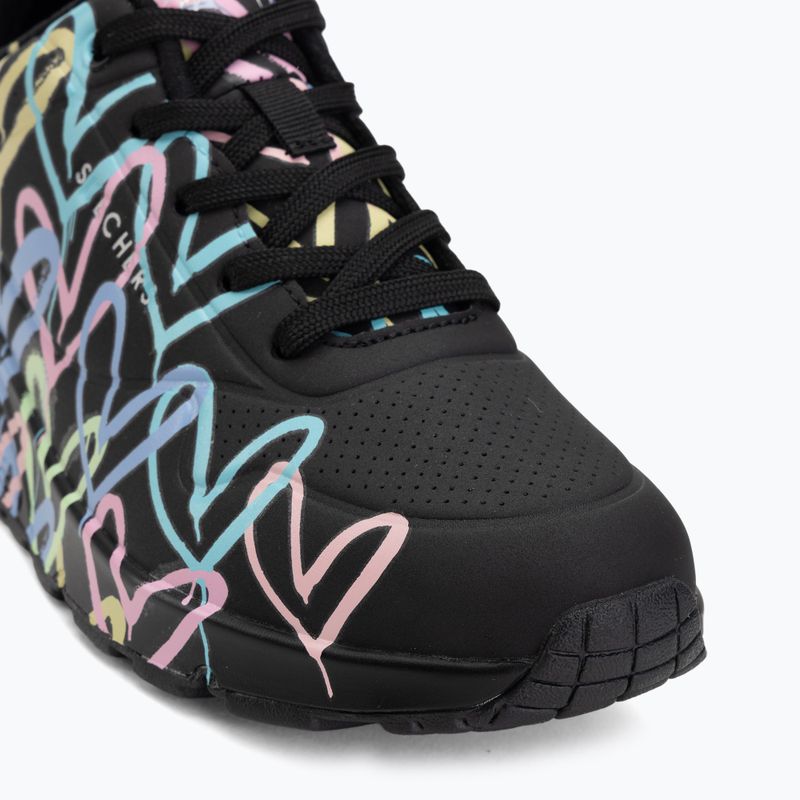 Damenschuhe SKECHERS JGoldcrown Uno Spread The Love black 7