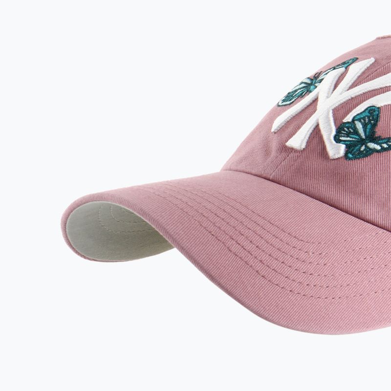 47 Marke MLB New York Yankees Icon Alt Kappe CLEAN UP mauve 3