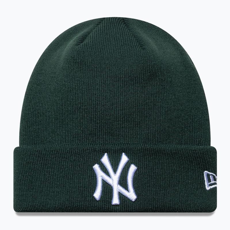 Wintermütze New Era League Essential New York Yankees dunkelgrün/weiß