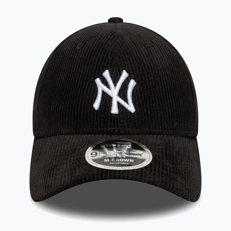 New Era Cord 9Forty Mcrown New York Yankees schwarze Baseballkappe 2