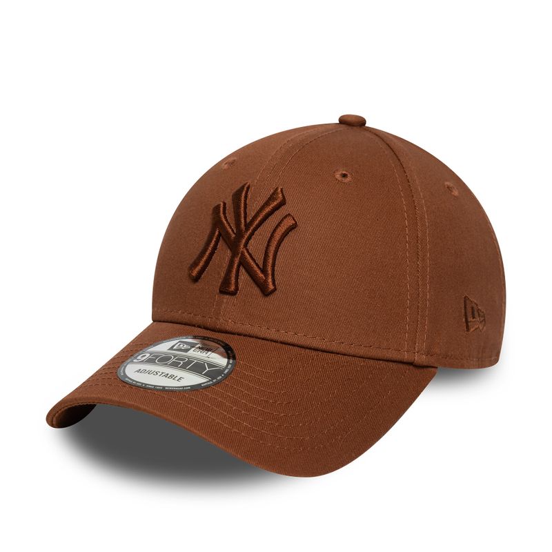 Wintermütze New Era League Essential 9Forty New York Yankees dunkel kastanienbraun 2