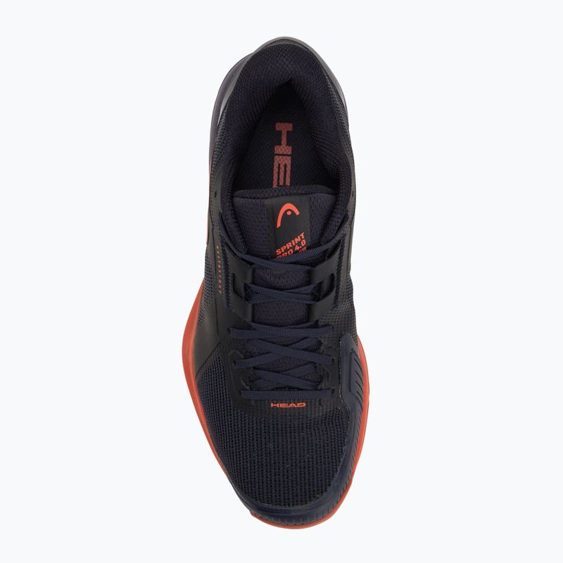 HEAD Sprint Pro 4.0 Indoor Squash Schuhe dunkelblau/rot 5