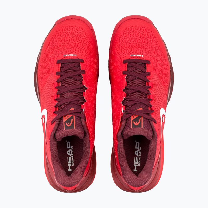 Herren-Tennisschuhe HEAD Revolt Pro 5.0 Clay red/dark red 4